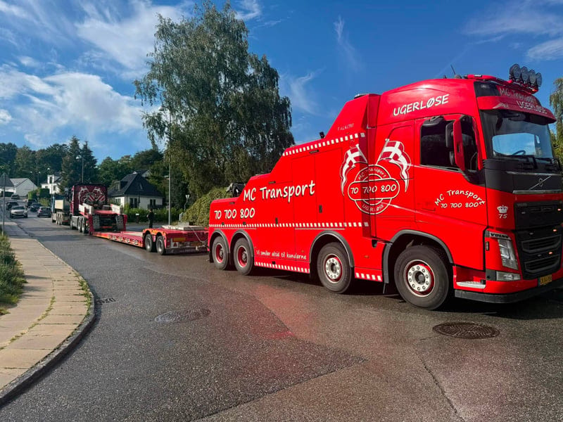 Maskintransport (Op til 60 tons) - Autohjælp Fyn & MC Transport